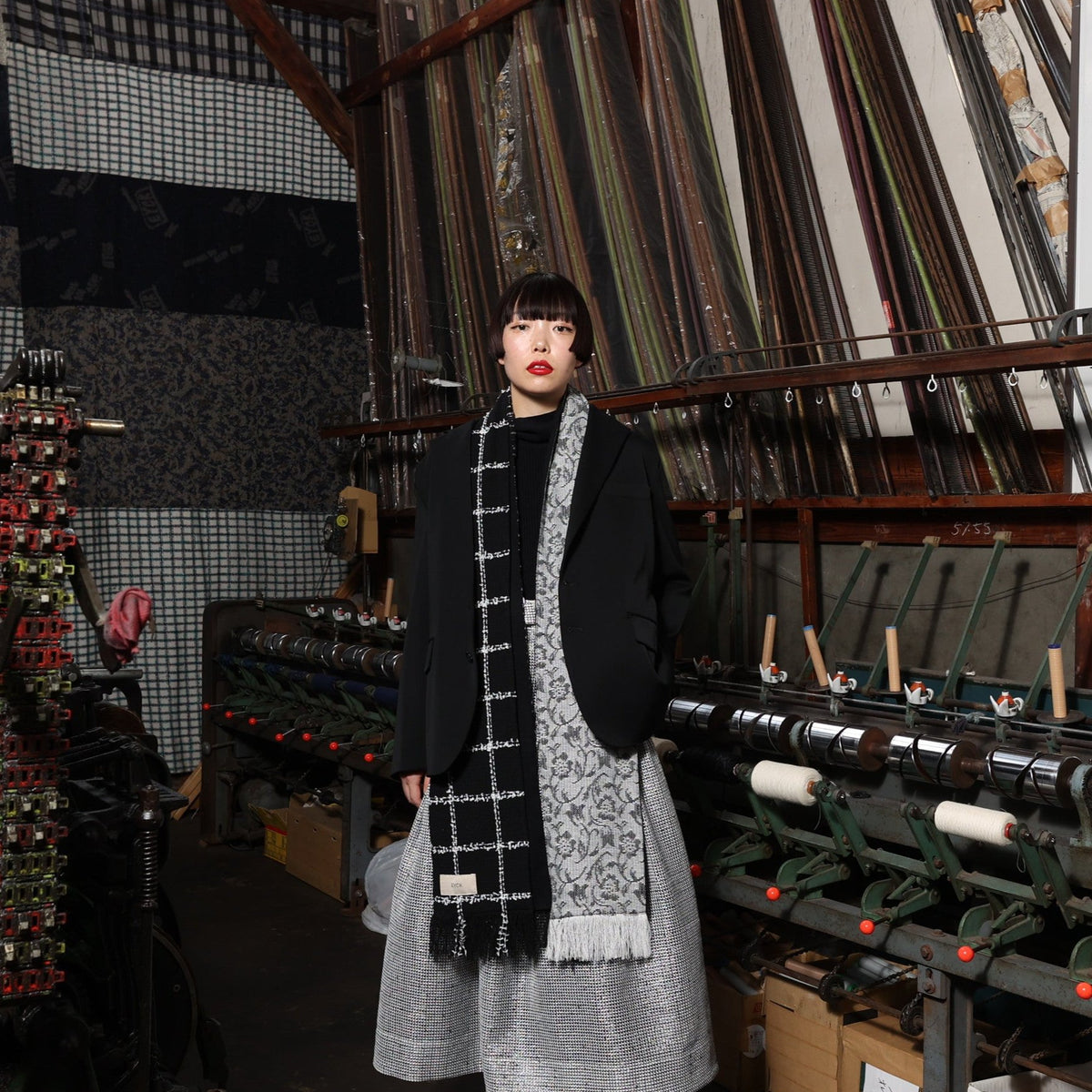 IENA BLACK Tweed JK 極美品 IENA（イエナ）の「Maison IENA Tweedyニットジャケット（カーディガン